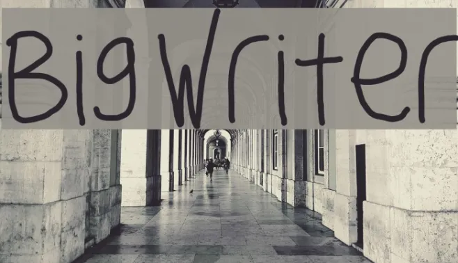 Big Writer Example 1