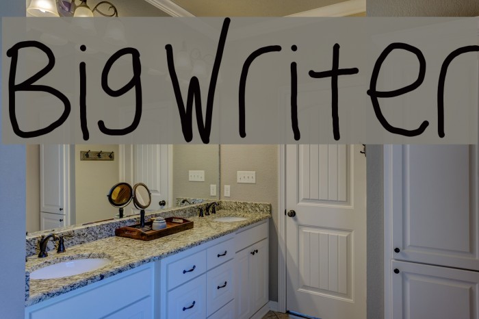 Big Writer Font examples