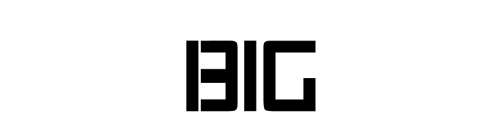 Big  免费字体下载