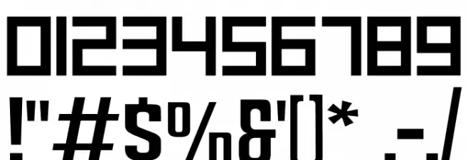 Big Font OTHER CHARS