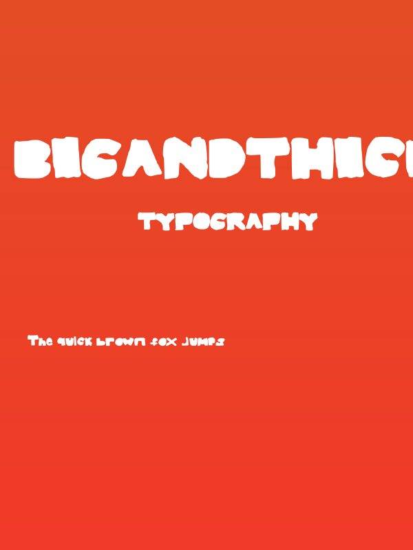 BigAndThick Poster