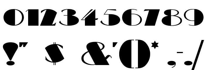 BigApple Font OTHER CHARS