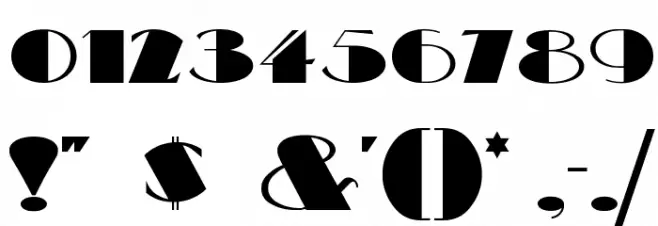 BigApple Font OTHER CHARS