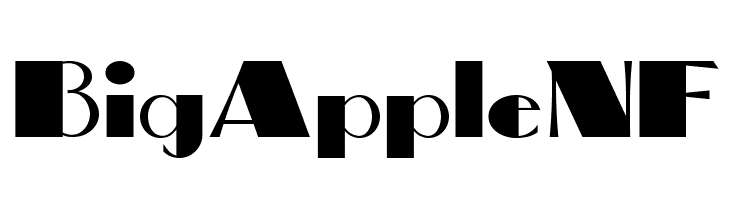 BigAppleNF  font caratteri gratis