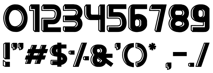 BigBOBY 3D Font OTHER CHARS