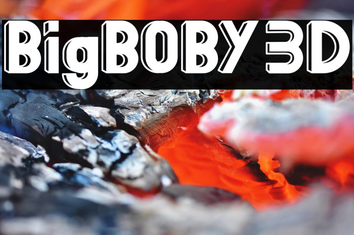 BigBOBY 3D Font examples