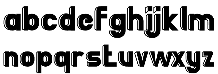 BigBOBY 3D Font LOWERCASE