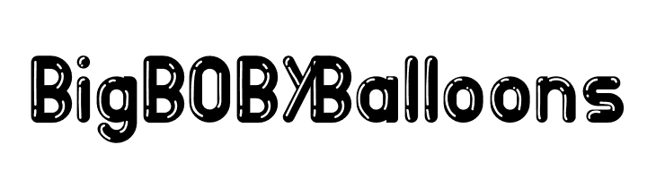 BigBOBY Balloons Font