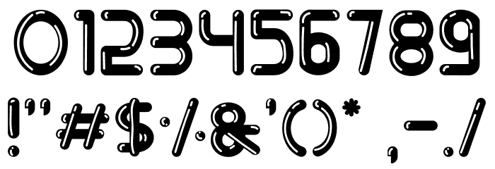 BigBOBY Balloons Font OTHER CHARS