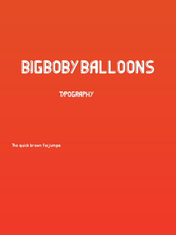 BigBOBY Balloons Poster