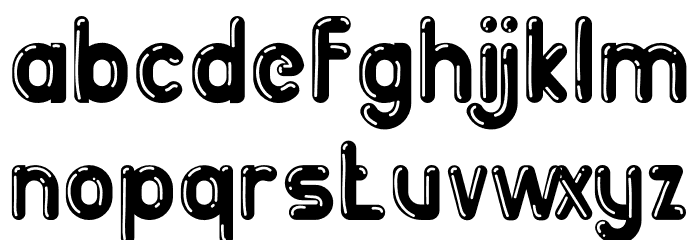 BigBOBY Balloons Font LOWERCASE