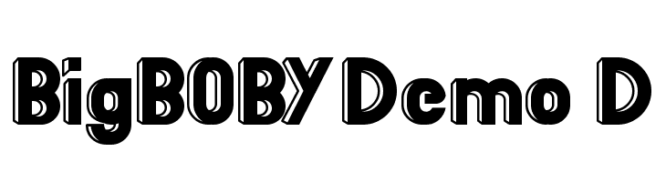 BigBOBY Demo 3D  font caratteri gratis