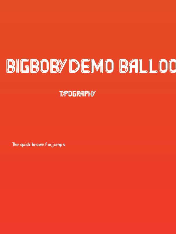 BigBOBY Demo Balloons Poster