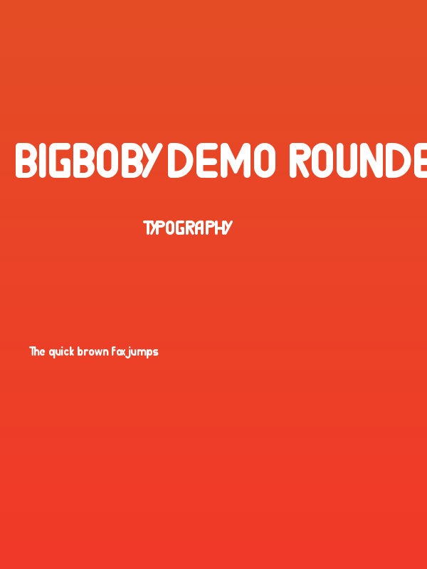 BigBOBY Demo Rounded Poster