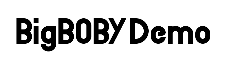 BigBOBY Demo  les polices de caractères gratuit tlcharger