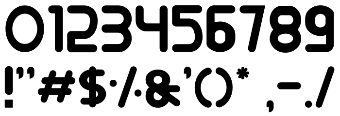 BigBOBY Rounded Font OTHER CHARS