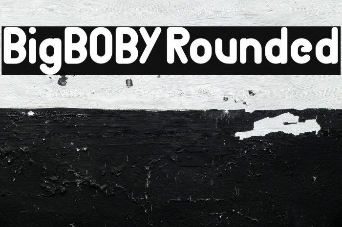 BigBOBY Rounded Font examples