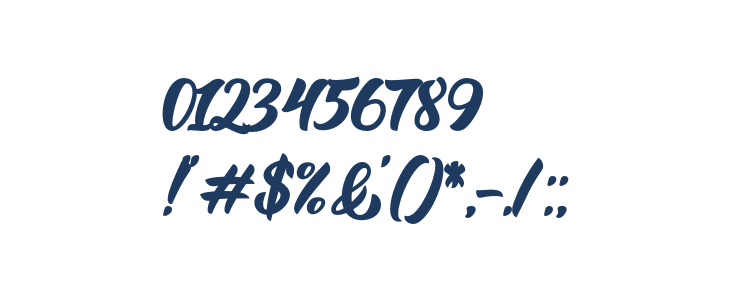 BigBlueBold-Bold Other Characters