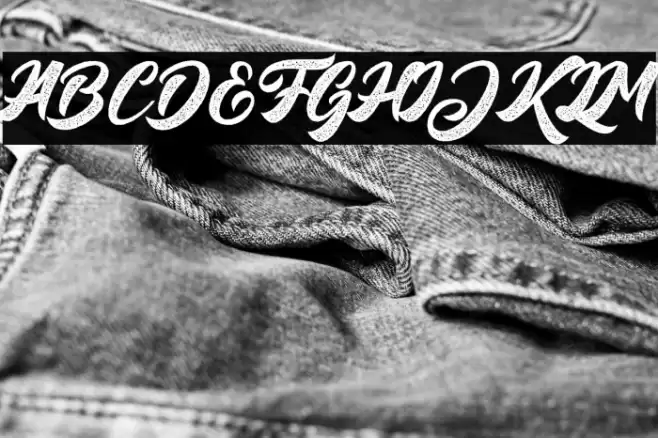 BigBlueRough-Rough Font examples