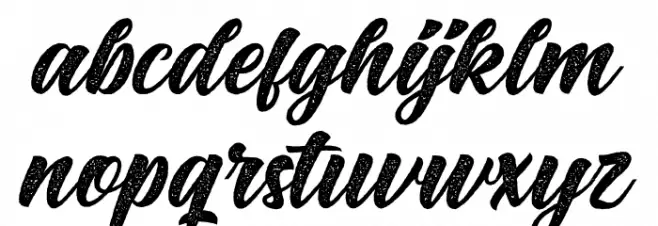 BigBlueRough-Rough Schriftart Kleinbuchstaben