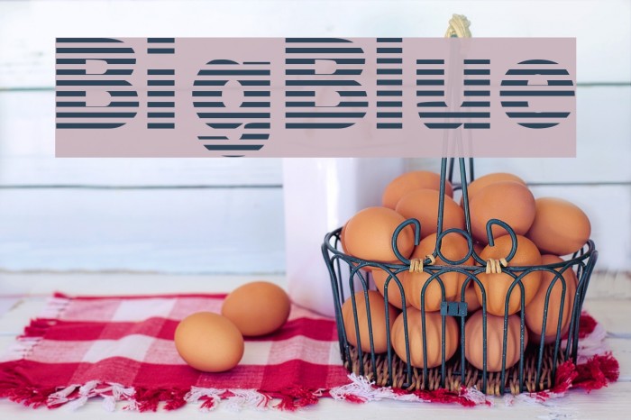 BigBlue Font examples