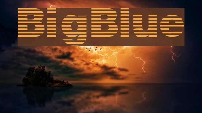 BigBlue Font examples