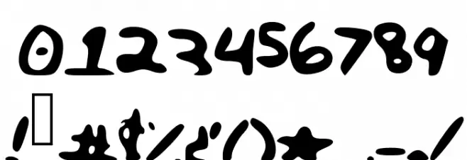 BigBoldandBRILLIANT Font OTHER CHARS