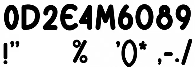 BigBoss_Demo Font OTHER CHARS