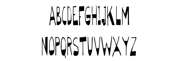 BigBottomTall Skinny Font LOWERCASE