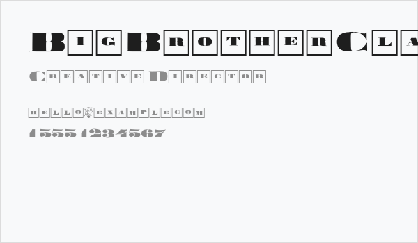 BigBrotherClassizism Business Card