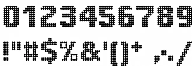 BigDots Font OTHER CHARS