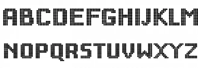 BigDots Schriftart Groß
