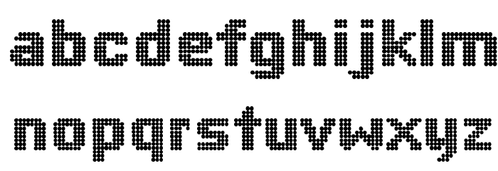 BigDots Font LOWERCASE