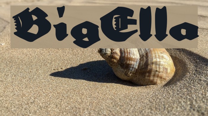 BigElla Font examples