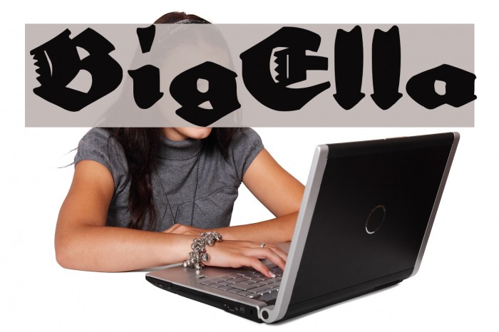 BigElla Font examples