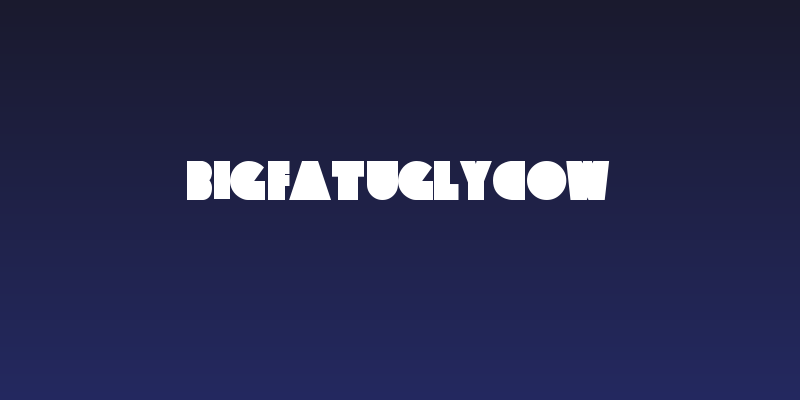 BigFatUglyCow Social Header