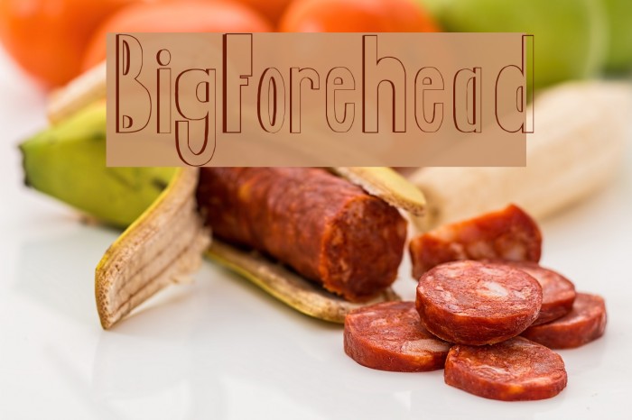 BigForehead Font examples