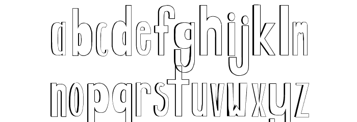 BigForehead Font LOWERCASE