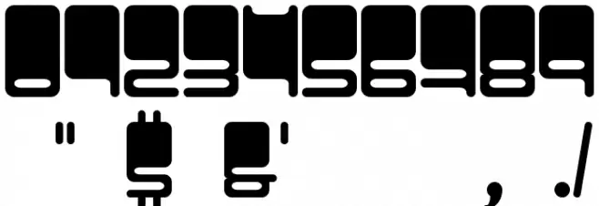 BigHeadMofo Font Alte caractere