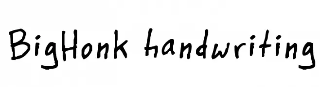 BigHonk handwriting  baixar fontes gratis