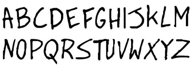 BigHonk handwriting Polices MAJUSCULES