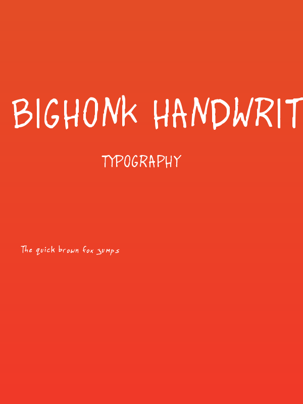 BigHonk handwriting Poster