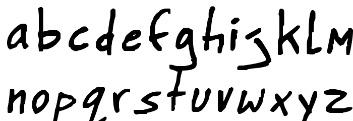 BigHonk handwriting Font LOWERCASE