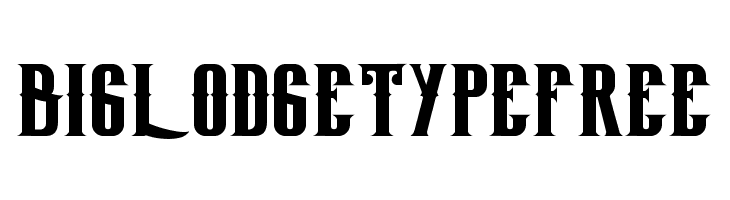 BigLodgeTypeFree Font