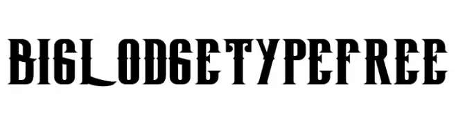 BigLodgeTypeFree  フリーフォントのダウンロード