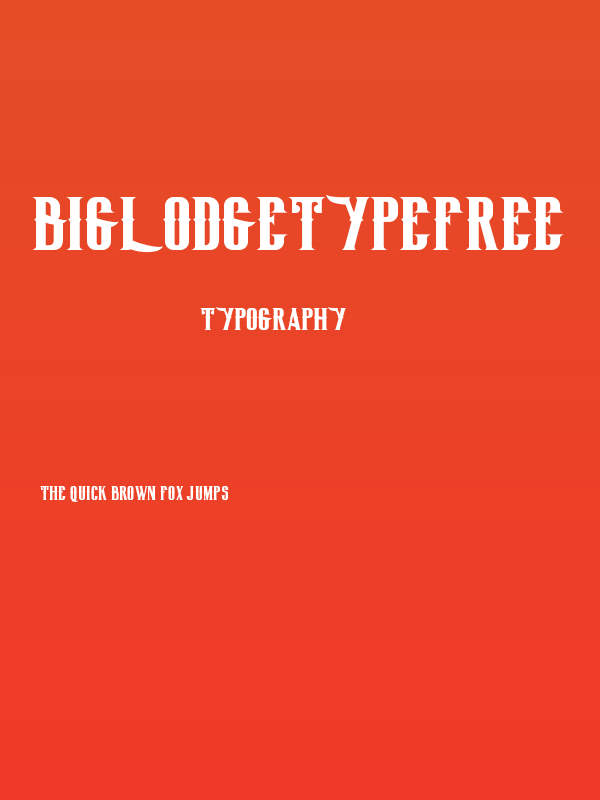 BigLodgeTypeFree Poster