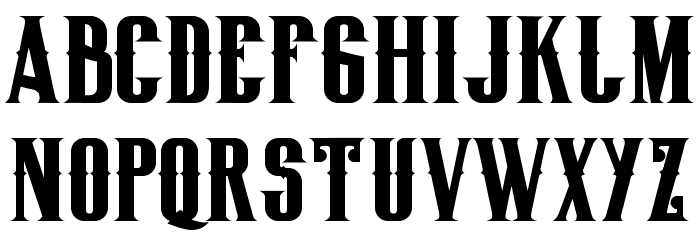 BigLodgeTypeFree Font LOWERCASE