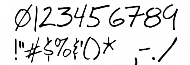 BigMisterC Font OTHER CHARS