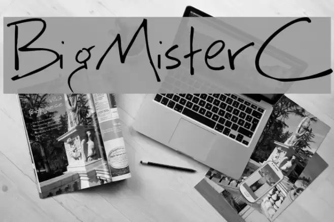BigMisterC Font examples