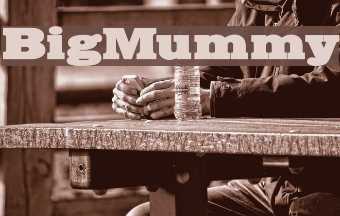 BigMummy Font examples